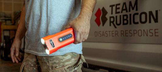 Team Rubicon Keeps a Weego Jump Starting Power Pack in their Emergency Preparedness Kits