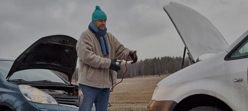 Traditional Jump start - jumper cables