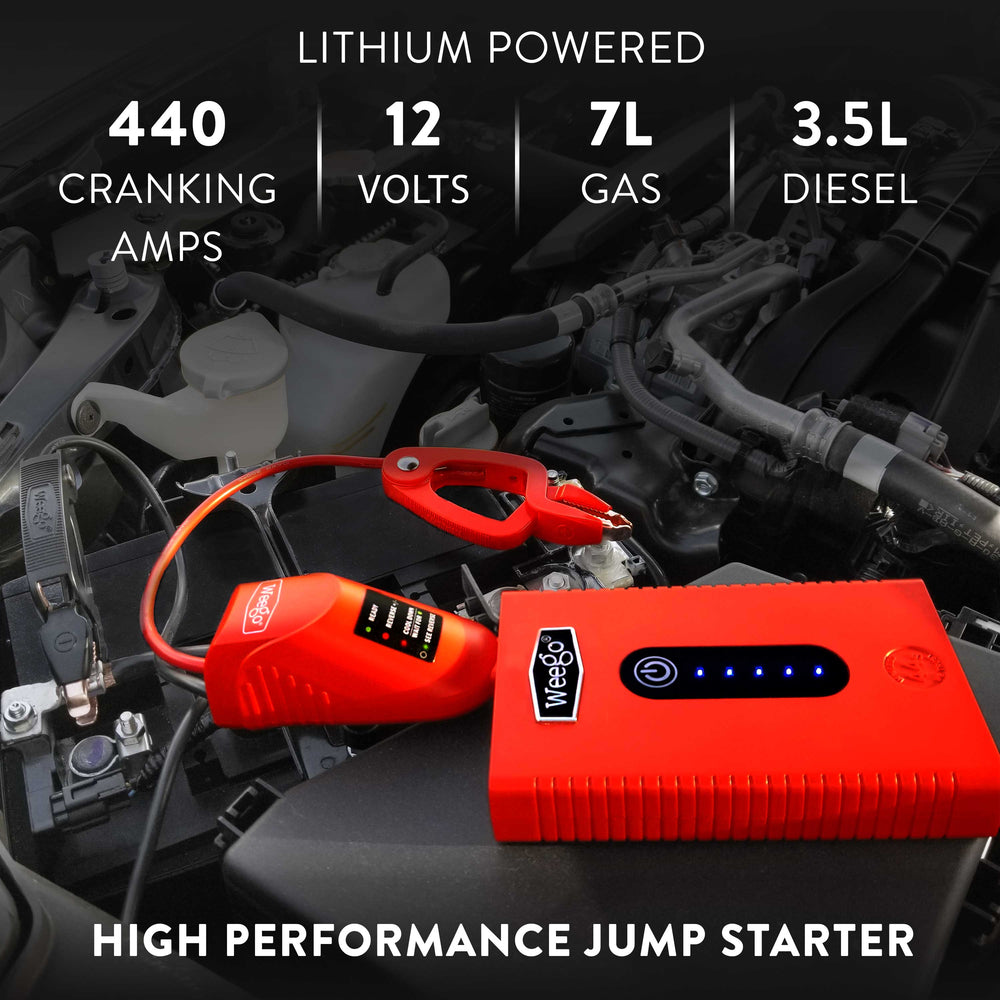 car battery jump starter amp chart gasoline diesel