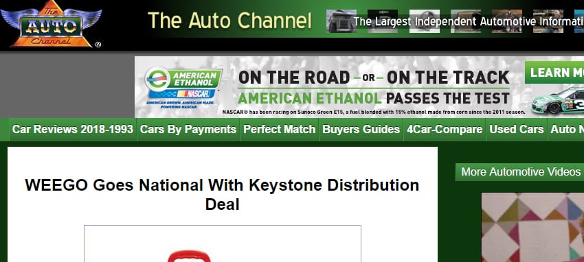 WEEGO Goes National With Keystone Distribution Deal