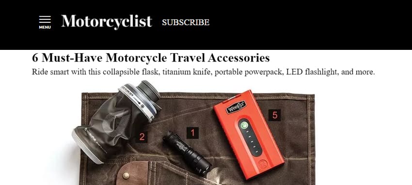 Motorcyclist - 6 Must-Have Motorcycle Travel Accessories