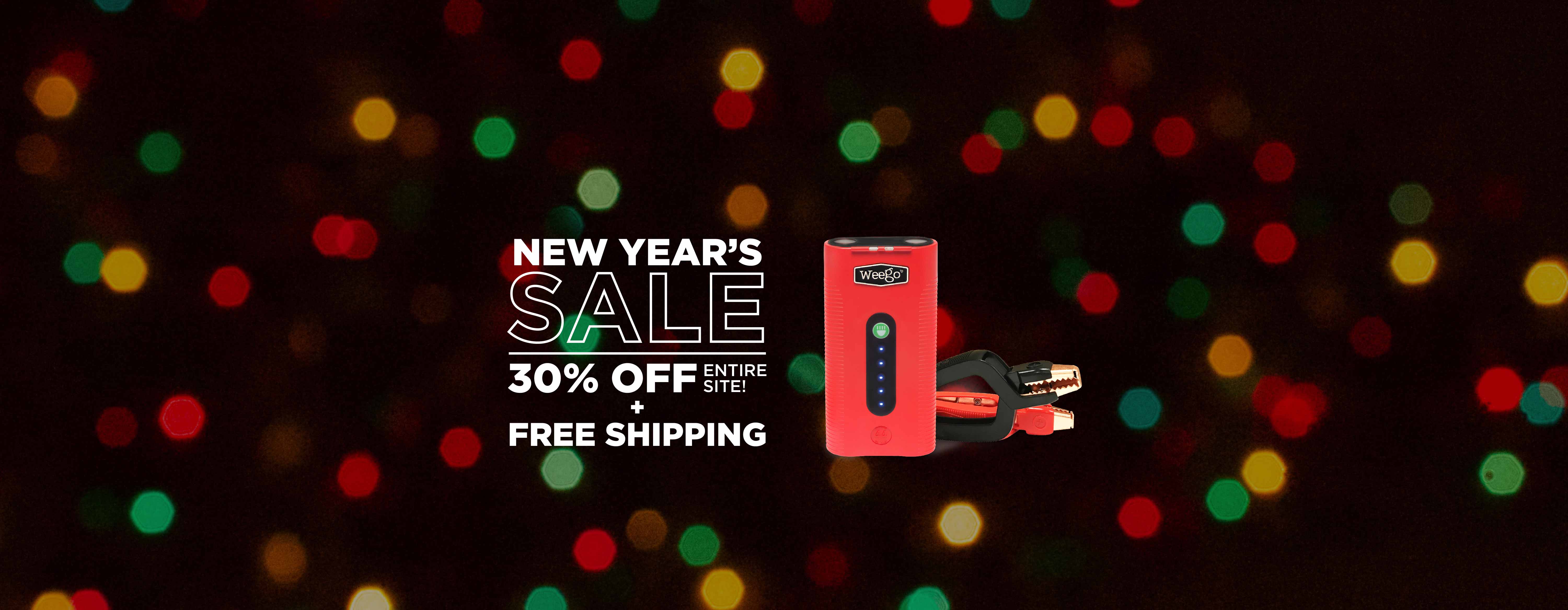 Weego Portable Power New Year's Sale! 30% OFF + Free Shipping