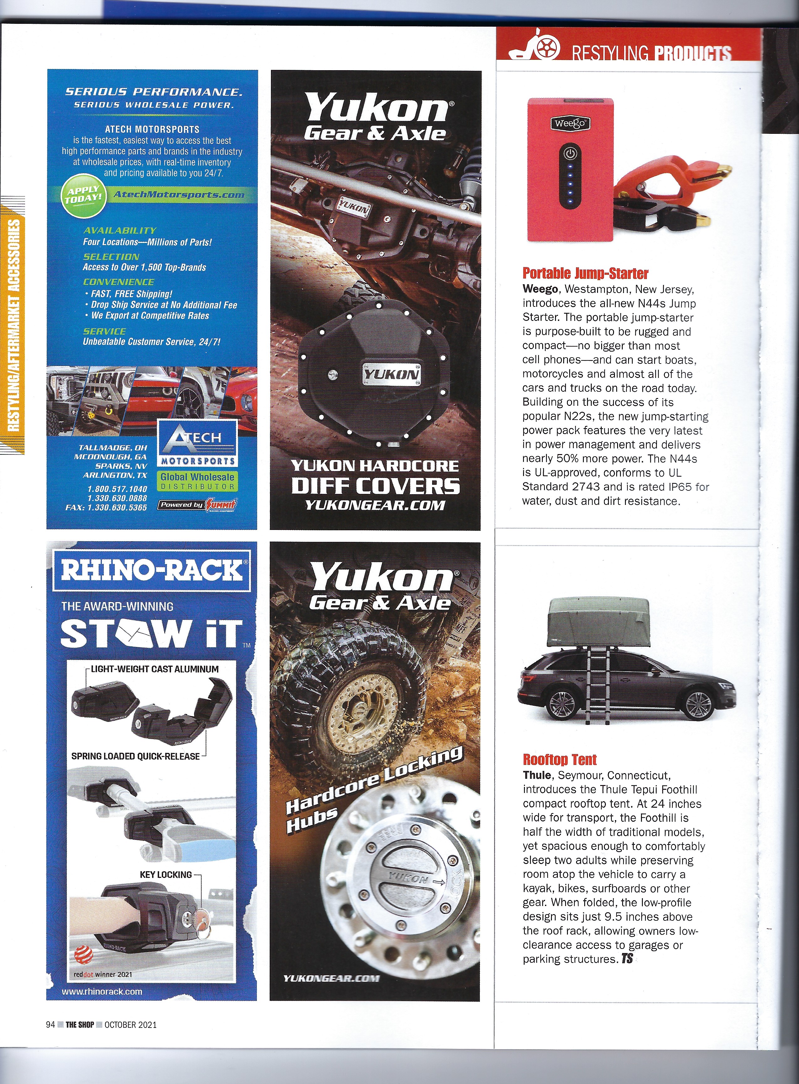 Weego in THE SHOP Magazine